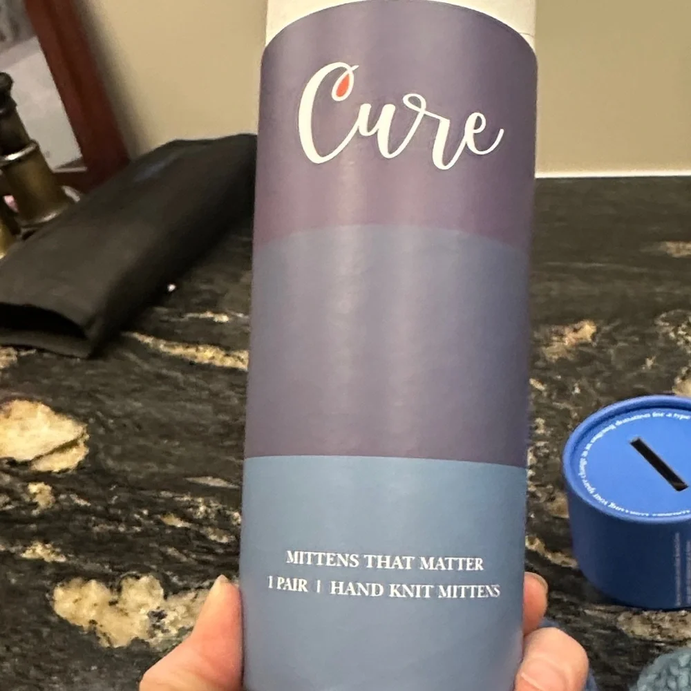 Cure Blue Kids Mittens